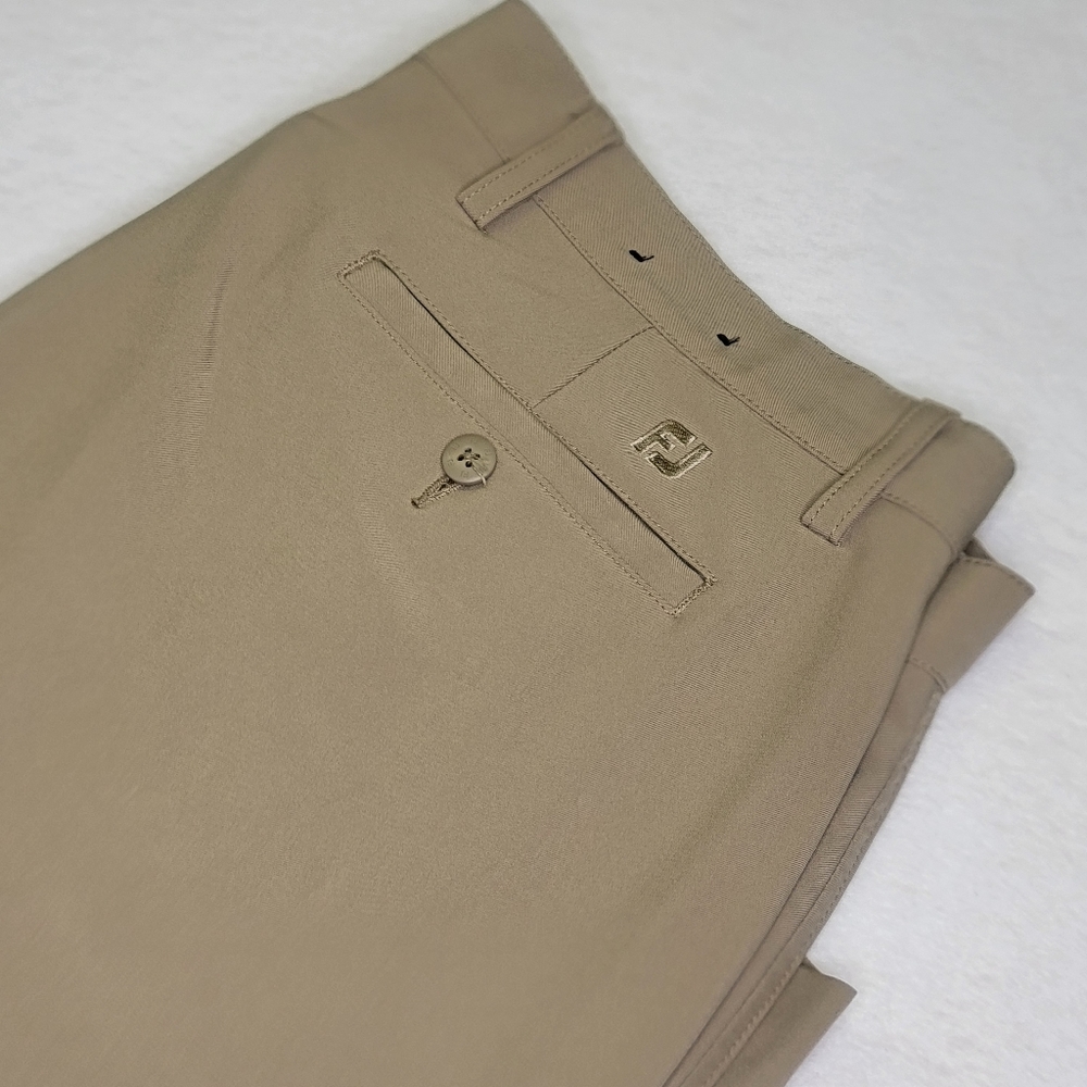 Mens FootJoy Chino Flat Front Straight‎ Pant Size 38x30 in Kahki
